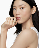 Modern Renaissance® Band Ring in 18K Yellow Gold with Diamonds, 4mm